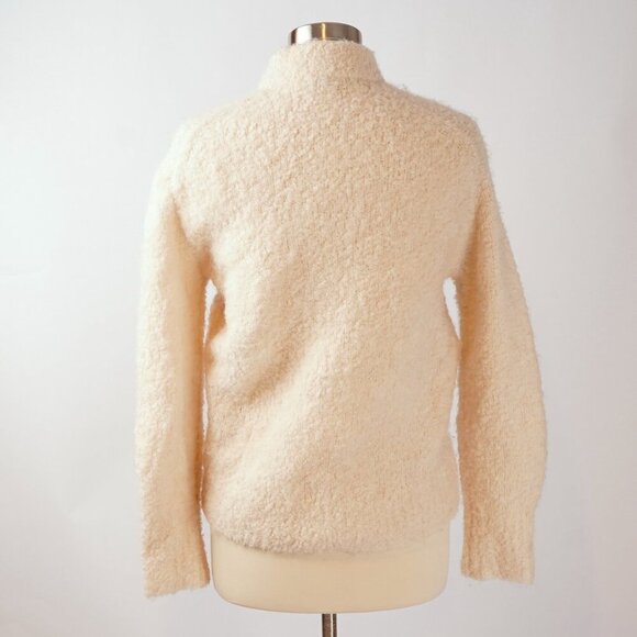 Madewell Wool-Alpaca Blend Bouclé-Knit Oversized Sweater - XXS - Picture 3 of 6